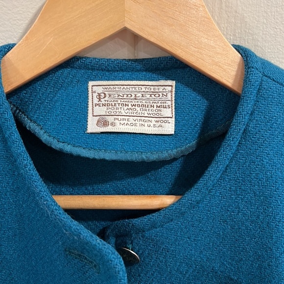 Pendleton woolen mills blue jacket pure virgin wool - Picture 2 of 6
